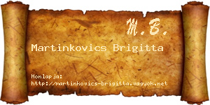 Martinkovics Brigitta névjegykártya